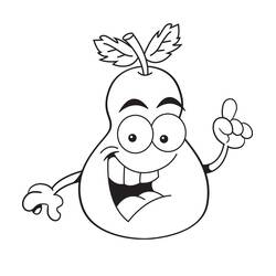 Dessin à colorier: Poire (Alimentation et Nutrition) #203740 - Coloriages à Imprimer Gratuits