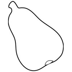 Dessin à colorier: Poire (Alimentation et Nutrition) #203741 - Coloriages à Imprimer Gratuits
