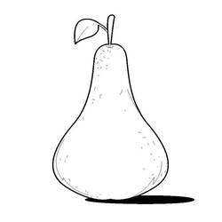 Dessin à colorier: Poire (Alimentation et Nutrition) #203742 - Coloriages à Imprimer Gratuits