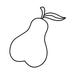 Dessin à colorier: Poire (Alimentation et Nutrition) #203743 - Coloriages à Imprimer Gratuits