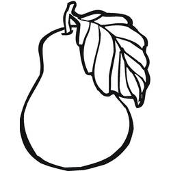 Dessin à colorier: Poire (Alimentation et Nutrition) #203745 - Coloriages à Imprimer Gratuits