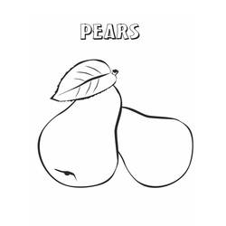 Dessin à colorier: Poire (Alimentation et Nutrition) #203750 - Coloriages à Imprimer Gratuits