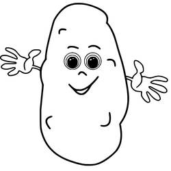 Dessins à colorier: Pomme de terre - Coloriages à Imprimer Gratuits
