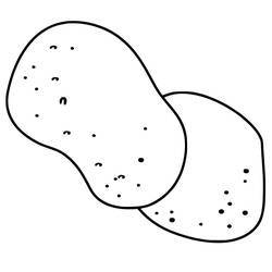 Dessin à colorier: Pomme de terre (Alimentation et Nutrition) #207414 - Coloriages à Imprimer Gratuits