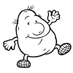 Dessin à colorier: Pomme de terre (Alimentation et Nutrition) #207415 - Coloriages à Imprimer Gratuits