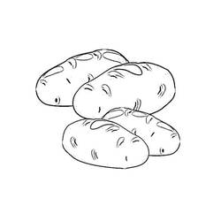 Dessin à colorier: Pomme de terre (Alimentation et Nutrition) #207417 - Coloriages à Imprimer Gratuits