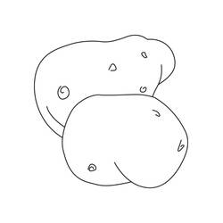 Dessin à colorier: Pomme de terre (Alimentation et Nutrition) #207419 - Coloriages à Imprimer Gratuits