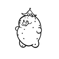 Dessin à colorier: Pomme de terre (Alimentation et Nutrition) #207421 - Coloriages à Imprimer Gratuits
