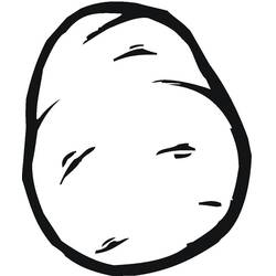 Dessin à colorier: Pomme de terre (Alimentation et Nutrition) #207430 - Coloriages à Imprimer Gratuits