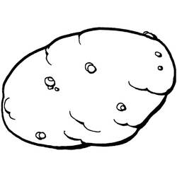 Dessin à colorier: Pomme de terre (Alimentation et Nutrition) #207431 - Coloriages à Imprimer Gratuits