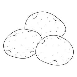 Dessin à colorier: Pomme de terre (Alimentation et Nutrition) #207436 - Coloriages à Imprimer Gratuits