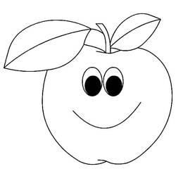 Dessin à colorier: Pommes (Alimentation et Nutrition) #209347 - Coloriages à Imprimer Gratuits