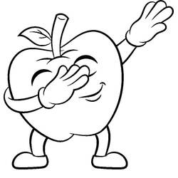 Dessin à colorier: Pommes (Alimentation et Nutrition) #209370 - Coloriages à Imprimer Gratuits