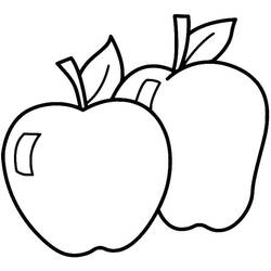 Dessin à colorier: Pommes (Alimentation et Nutrition) #209378 - Coloriages à Imprimer Gratuits