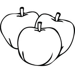 Dessin à colorier: Pommes (Alimentation et Nutrition) #209380 - Coloriages à Imprimer Gratuits
