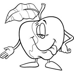 Dessin à colorier: Pommes (Alimentation et Nutrition) #209382 - Coloriages à Imprimer Gratuits