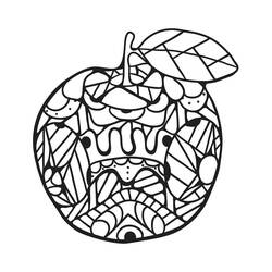Dessin à colorier: Pommes (Alimentation et Nutrition) #209385 - Coloriages à Imprimer Gratuits