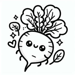 Dessins à colorier: Radis - Coloriages à Imprimer Gratuits