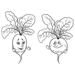 Dessin à colorier: Radis (Alimentation et Nutrition) #220972 - Coloriages à Imprimer Gratuits