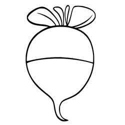 Dessin à colorier: Radis (Alimentation et Nutrition) #220991 - Coloriages à Imprimer Gratuits