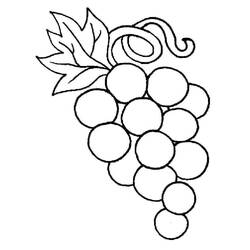 Dessin à colorier: Raisins (Alimentation et Nutrition) #212397 - Coloriages à Imprimer Gratuits