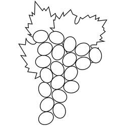 Dessin à colorier: Raisins (Alimentation et Nutrition) #212417 - Coloriages à Imprimer Gratuits