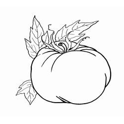 Dessin à colorier: Tomate (Alimentation et Nutrition) #195368 - Coloriages à Imprimer Gratuits