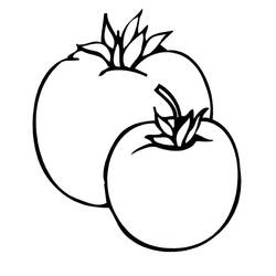 Dessin à colorier: Tomate (Alimentation et Nutrition) #195370 - Coloriages à Imprimer Gratuits