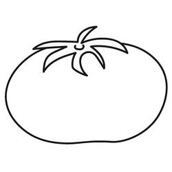 Dessin à colorier: Tomate (Alimentation et Nutrition) #195374 - Coloriages à Imprimer Gratuits