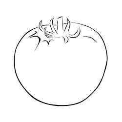 Dessin à colorier: Tomate (Alimentation et Nutrition) #195375 - Coloriages à Imprimer Gratuits