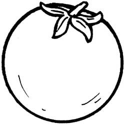 Dessin à colorier: Tomate (Alimentation et Nutrition) #195376 - Coloriages à Imprimer Gratuits