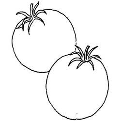 Dessin à colorier: Tomate (Alimentation et Nutrition) #195379 - Coloriages à Imprimer Gratuits