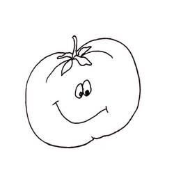 Dessin à colorier: Tomate (Alimentation et Nutrition) #195393 - Coloriages à Imprimer Gratuits