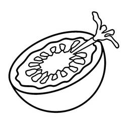 Dessin à colorier: Tomate (Alimentation et Nutrition) #195403 - Coloriages à Imprimer Gratuits