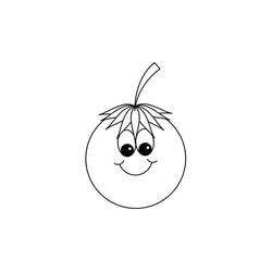 Dessin à colorier: Tomate (Alimentation et Nutrition) #195405 - Coloriages à Imprimer Gratuits