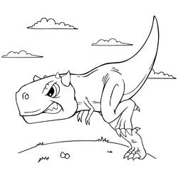 Dessin à colorier: Carnotaurus (Animaux préhistoriques) #221226 - Coloriages à Imprimer Gratuits