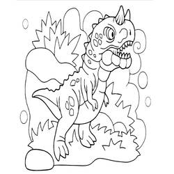 Dessin à colorier: Carnotaurus (Animaux préhistoriques) #221236 - Coloriages à Imprimer Gratuits