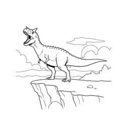 Dessin à colorier: Carnotaurus (Animaux préhistoriques) #221239 - Coloriages à Imprimer Gratuits