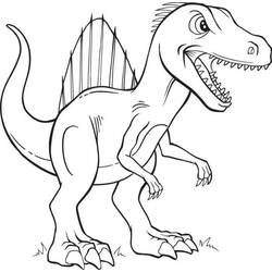 Dessin à colorier: Dinosaure (Animaux préhistoriques) #170799 - Coloriages à Imprimer Gratuits