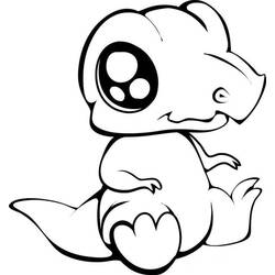 Coloriage Dinosaure (Animaux préhistoriques) #171739 à imprimer et colorier