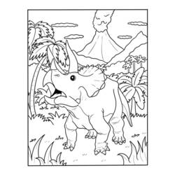 Coloriage Dinosaure (Animaux préhistoriques) #171748 à imprimer et colorier