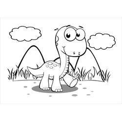 Coloriage Dinosaure (Animaux préhistoriques) #171756 à imprimer et colorier