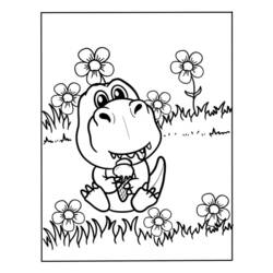 Coloriage Dinosaure (Animaux préhistoriques) #171760 à imprimer et colorier