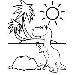 Coloriage Dinosaure (Animaux préhistoriques) #171799 à imprimer et colorier