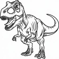 Coloriage Dinosaure (Animaux préhistoriques) #216719 à imprimer et colorier