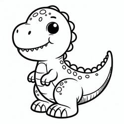 Dessin à colorier: Dinosaure (Animaux préhistoriques) #216721 - Coloriages à Imprimer Gratuits