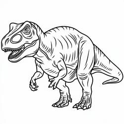 Dessin à colorier: Dinosaure (Animaux préhistoriques) #216726 - Coloriages à Imprimer Gratuits