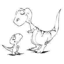 Dessin à colorier: Dinosaure (Animaux préhistoriques) #5489 - Coloriages à Imprimer Gratuits