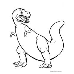 Dessin à colorier: Dinosaure (Animaux préhistoriques) #5490 - Coloriages à Imprimer Gratuits