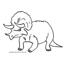 Dessin à colorier: Dinosaure (Animaux préhistoriques) #5499 - Coloriages à Imprimer Gratuits